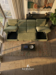 Hudson U-Shape Corner Sofa-bed