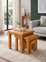 Torino Nest of 3 Tables | Wooden Side Tables