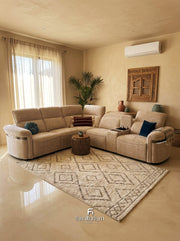 Bicester Electric Recliner L shape Corner Sofa.