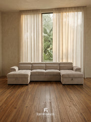 Alaya U-Shape Sofa Bed.