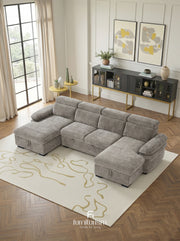 Hudson U-Shape Corner Sofa-bed