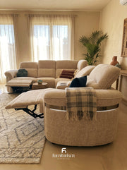 Bicester Electric Recliner L shape Corner Sofa.