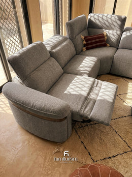 Bicester Electric Recliner L shape Corner Sofa.