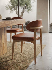 Dakota Mango Wood 90cm Cube Dining Table with 4 Scandi Dining Chairs – Available in 5 Colours