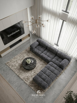 The Milan Modular Cloud: 4-Piece Compression Sofa.