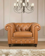 Leather Single Seat Chesterfield