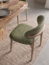 Dakota Mango Wood 90cm Cube Dining Table with 4 Scandi Dining Chairs – Available in 5 Colours