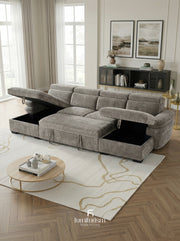 Hudson U-Shape Corner Sofa-bed