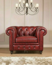 Leather Single Seat Chesterfield