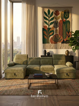 Hudson U-Shape Corner Sofa-bed