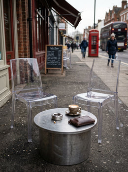 Phantom Dining Chair in Clear | Transparent Polycarbonate Ghost Chair