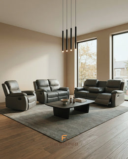Leather Houston Air Recliner Sofa
