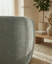 Siena Grey Bouclé Swivel Tub Chair